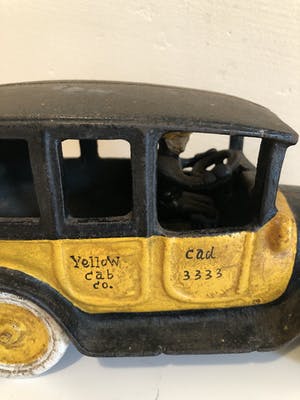 Curiosa - Vintage zware gietijzeren Yellow Cab van Arcade kopen? Bied vanaf 1!