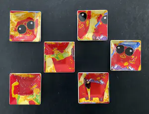 Plateelbakkerij Schoonhoven - AD VERSTIJNEN - Schaal met zes bakjes kopen? Bied vanaf 32!