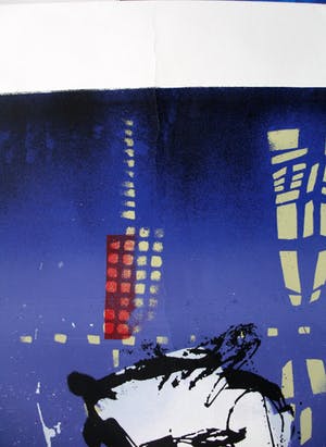 Herman Brood - zeer grote zeefdruk: Haven kopen? Bied vanaf 10!