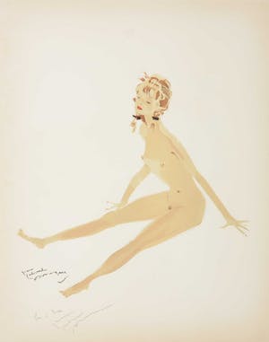 Jean-Gabriel Domergue - Litho, Suzette uit de portfolio La Parisienne kopen? Bied vanaf 150!