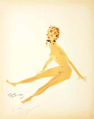 Jean-Gabriel Domergue - Litho, Suzette uit de portfolio La Parisienne verkocht voor € 150!