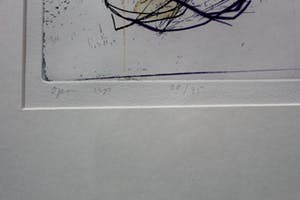 Hans Vredegoor - ingelijste ets: open up - 1988 kopen? Bied vanaf 35!