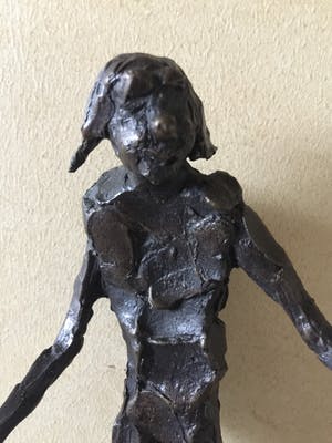 Jits Bakker - "Johan Buziau" - brons op natuurstenen sokkel kopen? Bied vanaf 495!