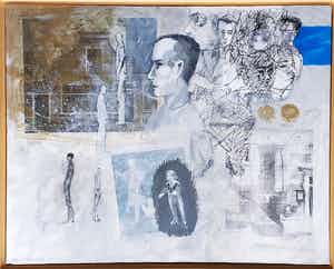 Erli Esselink - Passanten - uit de serie Kleine dorpsverhalen verkocht voor € 50!