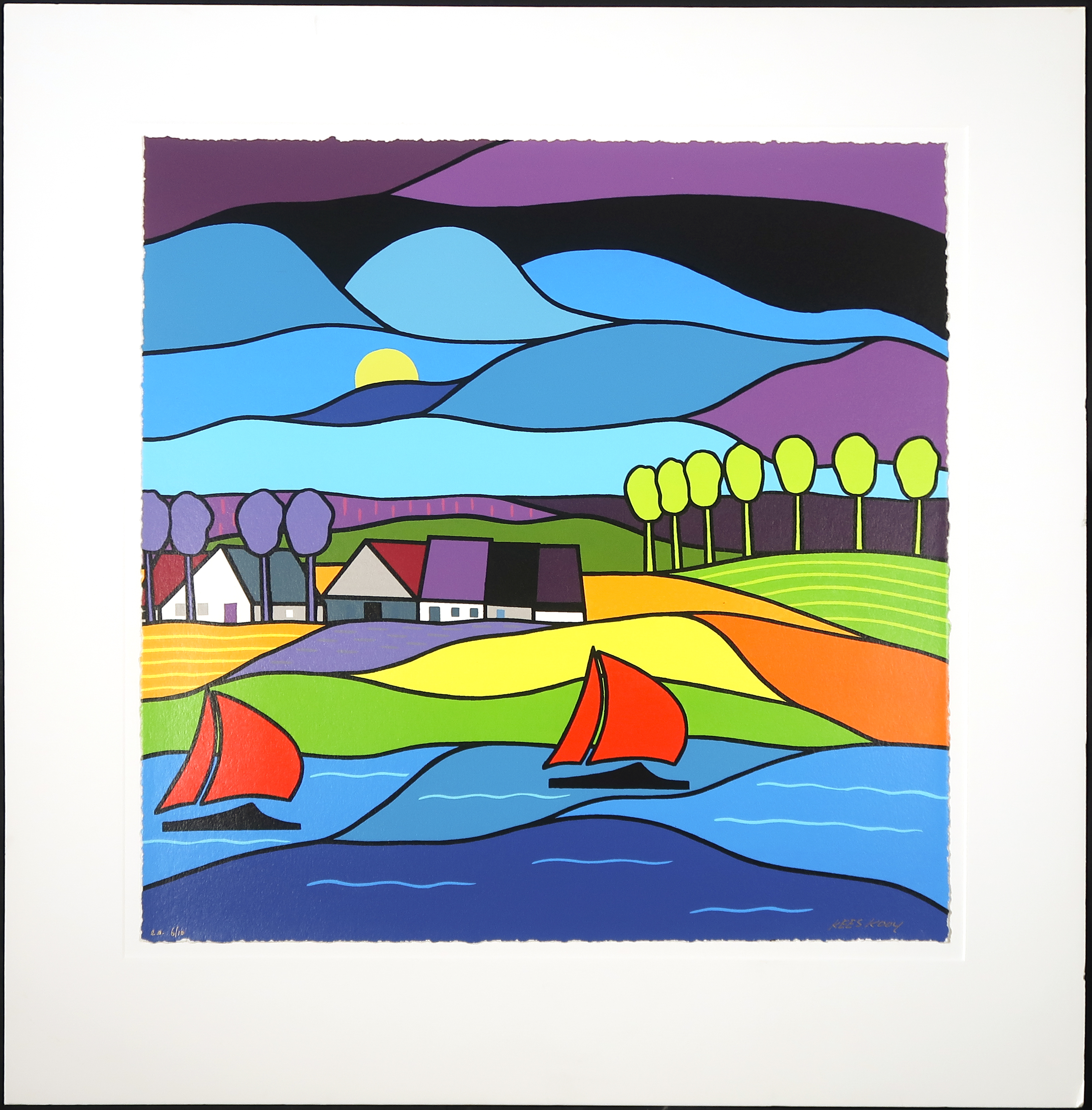 Kees Kooy - Zeefdruk, Sail kopen? Bied vanaf 50!