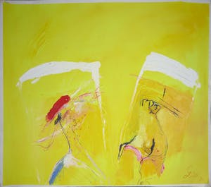 Franscz Witte - Olieverf en Acryl op papier, Jense ballade IV kopen? Bied vanaf 35!