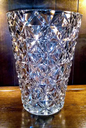 August Walther & Sohne AG - Diamant geslepen kristallen vaas kopen? Bied vanaf 50!