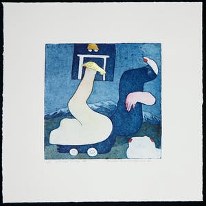 Michel van Overbeeke - Kleurenets met bladgoud, Always Away III kopen? Bied vanaf 1!