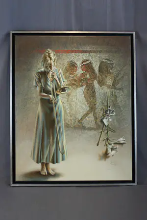 Poen de Wijs - Olieverf op Doek / Concertino Nakht Thebe kopen? Bied vanaf 2000!