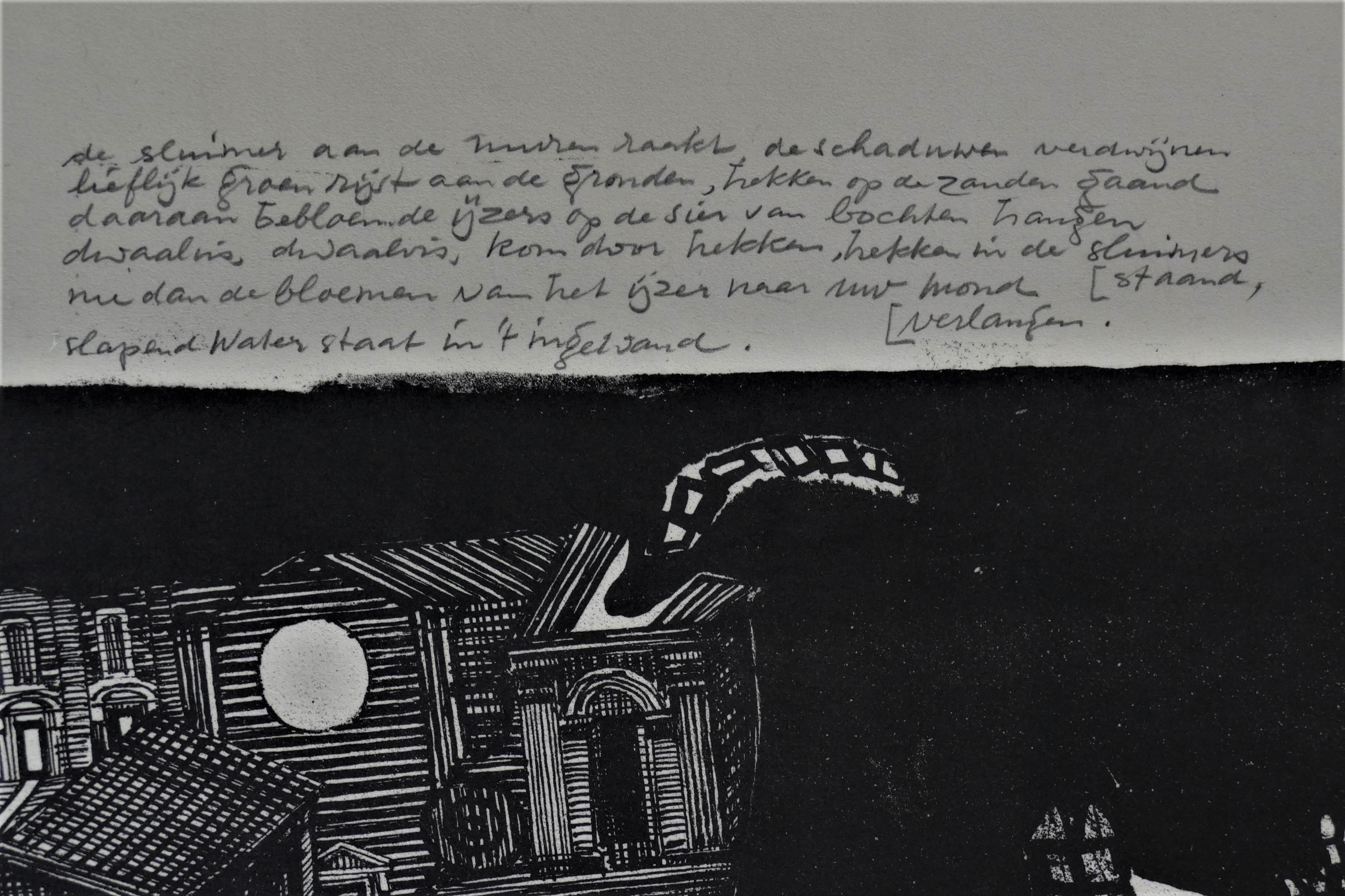 Wim Beuning - Litho met gedicht kopen? Bied vanaf 25!