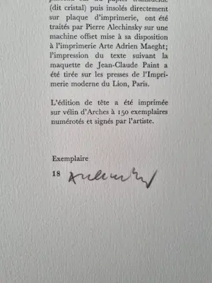Pierre Alechinsky - Pierre Alechinsky - Gesigneerde 'Deluxe editie Derrière le Miroir' 247 kopen? Bied vanaf 350!