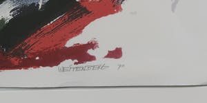 Siebrand Weitenberg - Zeefdruk, Zonder titel - Ingelijst kopen? Bied vanaf 35!