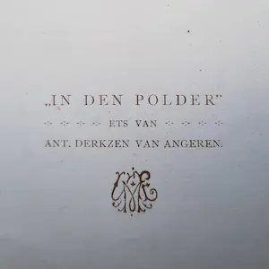Antoon Derkzen van Angeren - (Molen) In den Polder - Elzevier 1935 No.7 - 21584 kopen? Bied vanaf 50!