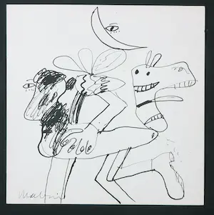 Anton Martineau - Lot van 4 unieke werken op papier! kopen? Bied vanaf 1!