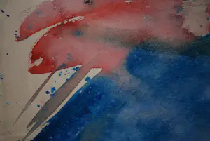 Albert Soons - abstracte gouache, zuurvrij ingelijst, 1966 kopen? Bied vanaf 175!