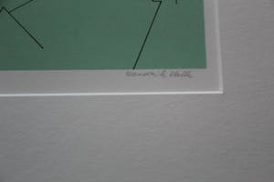 Hendrik Valk - ingelijste litho: huizen in landschap kopen? Bied vanaf 150!