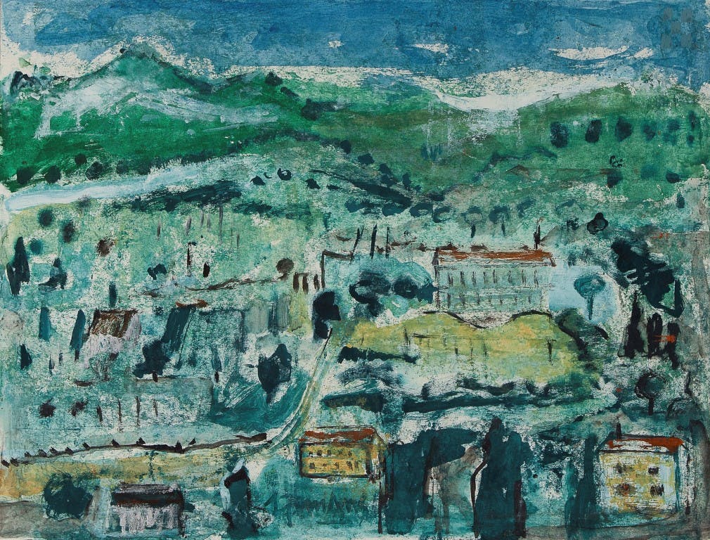 Bob Zijlmans - Tirool - Acrylverf op papier - gesigneerd m.o. - BKR Apeldoorn kopen? Bied vanaf 10!
