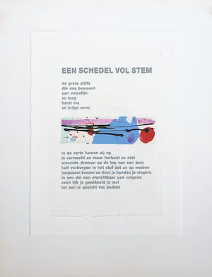 Corneille - en Bert Schierbeek - Zeefdruk, Een schedel vol stem kopen? Bied vanaf 1!