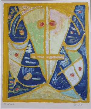 Egill Jacobsen - "Face" - Litho - HC - Gesigneerd - Ingelijst kopen? Bied vanaf 375!
