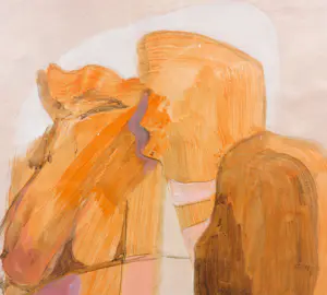 Aart Roos - Gemengde techniek op papier, Zonder titel - Ingelijst kopen? Bied vanaf 1!