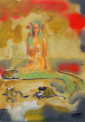 Peter Klashorst - Gemengde techniek - Handgesigneerd !!! kopen? Bied vanaf 90!