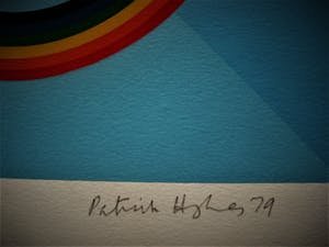 Patrick Hughes - Vermaard Brits "Op-Art" graficus - Grote zeefdruk "Made in Sky" gesigneerd kopen? Bied vanaf 1!