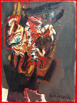 Zvi Mairovich - Compositie, olieverf op doek (laatste keer!) kopen? Bied vanaf 1!