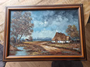 Henner Knauf - Landschap met boerderij kopen? Bied vanaf 60!