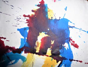 Anton Heyboer - De oervogel .Mooie krachtige sierlijke kleurige schildering . kopen? Bied vanaf 275!