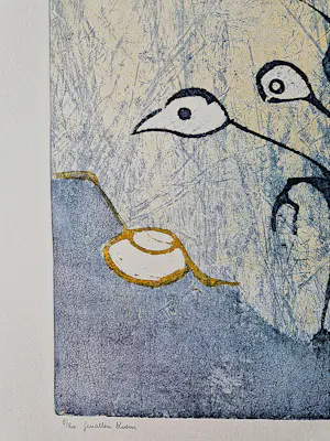 Hans Buining - in zeer kleine oplage (20) gemaakte Ets & Aquatint "gevallen bloem" gesigneerd kopen? Bied vanaf 32!