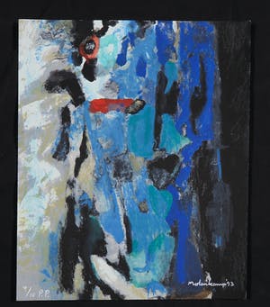 Nico Molenkamp - Zeefdruk, Abstracte compositie kopen? Bied vanaf 10!