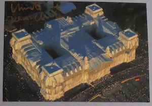Christo - Project " Wrapped Reichstag "Berlin - inc. original stofmonster - handgesigneerd kopen? Bied vanaf 129!