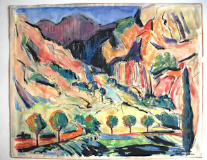 Edmond Wingen - Frans berglandschap ca. 1955 kopen? Bied vanaf 175!