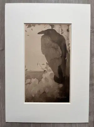 Jan Mankes - Originele Heliogravure Raaf in Berkenboom 1923 kopen? Bied vanaf 185!