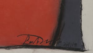 Bart Drost - Grote tekening in pastelkrijt, Zonder titel kopen? Bied vanaf 1!