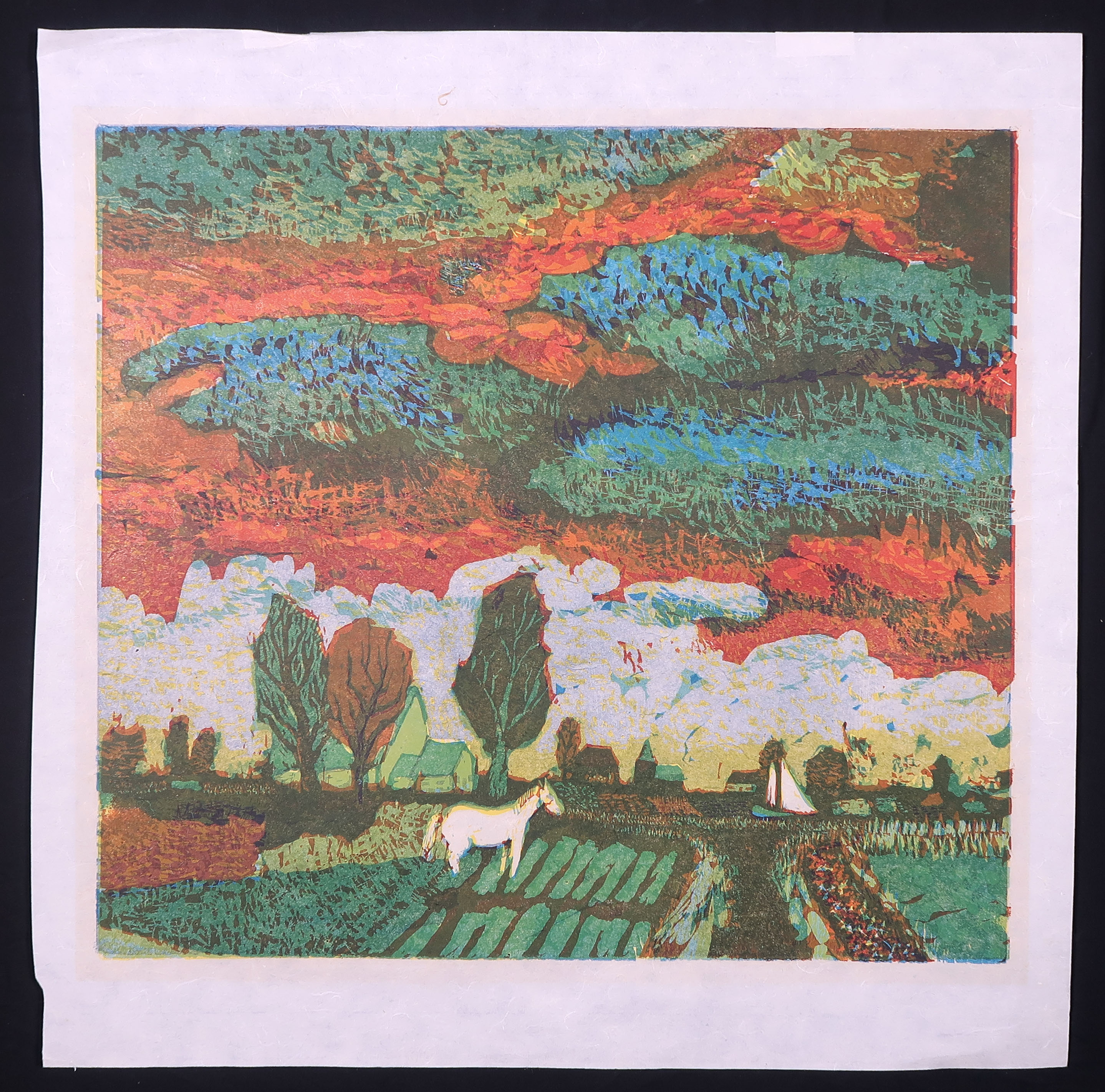 Peer de Wit - Houtsnede, Z.T. Weiland kopen? Bied vanaf 20!