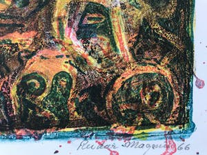 Reidar Magnus - Originele kleurenlithografie - 1966 - Gesigneerd - 19/20 kopen? Bied vanaf 55!