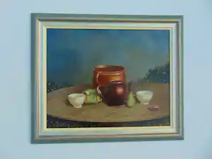 Cor Jacobi - Stilleven met ronde tafel verkauft für € 90!
