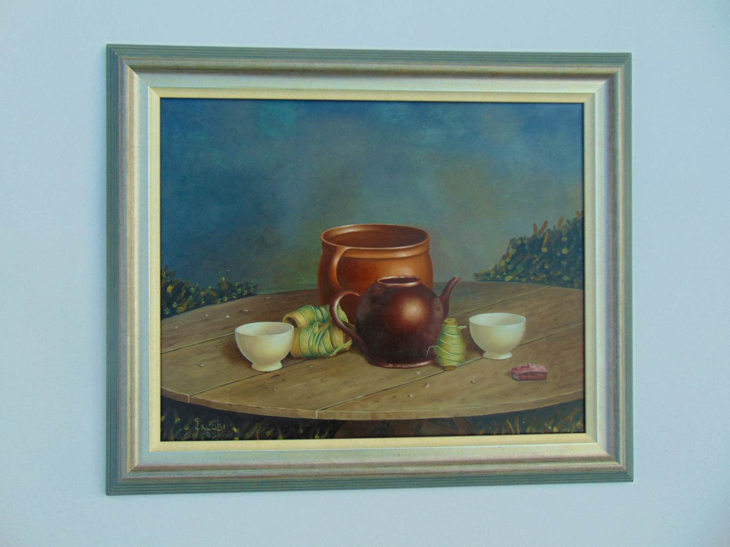 Cor Jacobi - Stilleven met ronde tafel kopen? Bied vanaf 90!