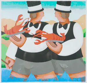 Yvonne Zomerdijk - Zeefdruk, Zeebanket kopen? Bied vanaf 50!