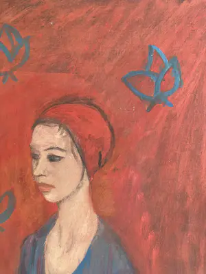 Niels Hamel - zonder titel - olieverf op doek - gesigneerd - 1955 kopen? Bied vanaf 80!