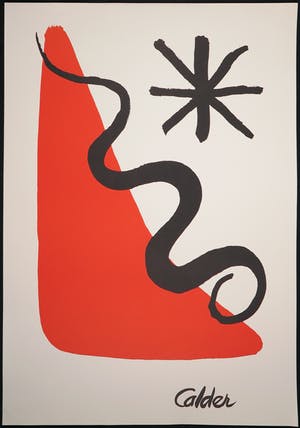 Alexander Calder - Lot van 4 grote lithografische drukken, Stars & Stripes, Balloons, Revolution, kopen? Bied vanaf 1!