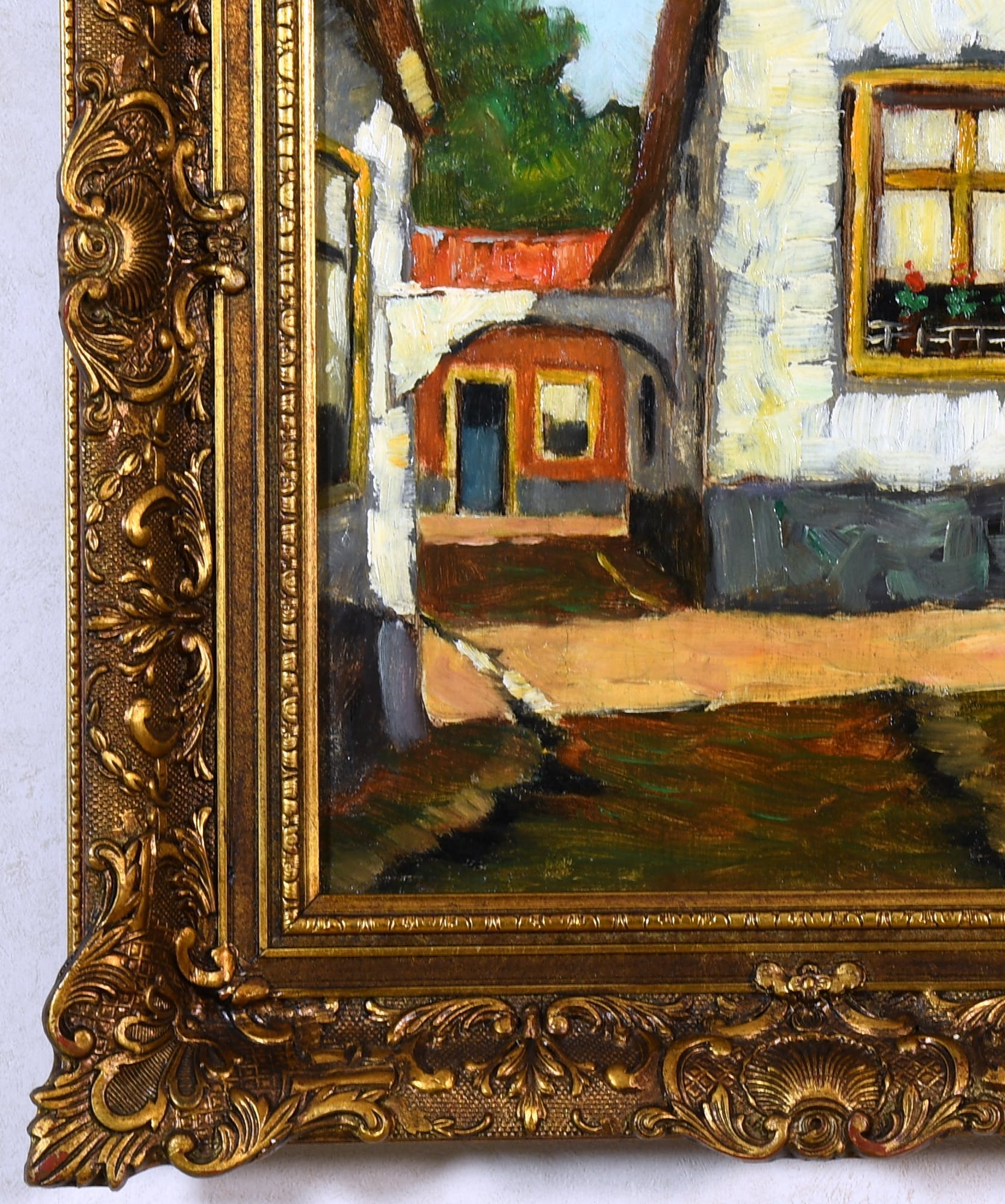 Adriaan Terhell - (1863-1949) - "Oud Woonhuis met Bloemen in Venster"-olieverf op doek-gesigneerd. kopen? Bied vanaf 70!