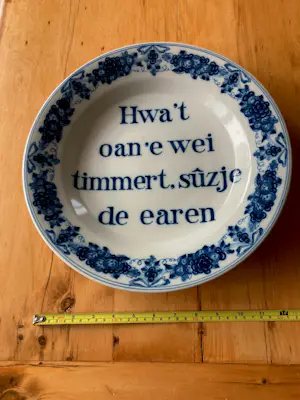 Koninklijke Tichelaar Makkum - sierbord met tekst kaufen? Bieten Sie von 20!
