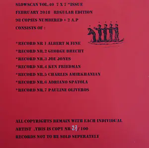 George Brecht - Slowscan vol. 40, 7 x 7 inch edition kopen? Bied vanaf 80!
