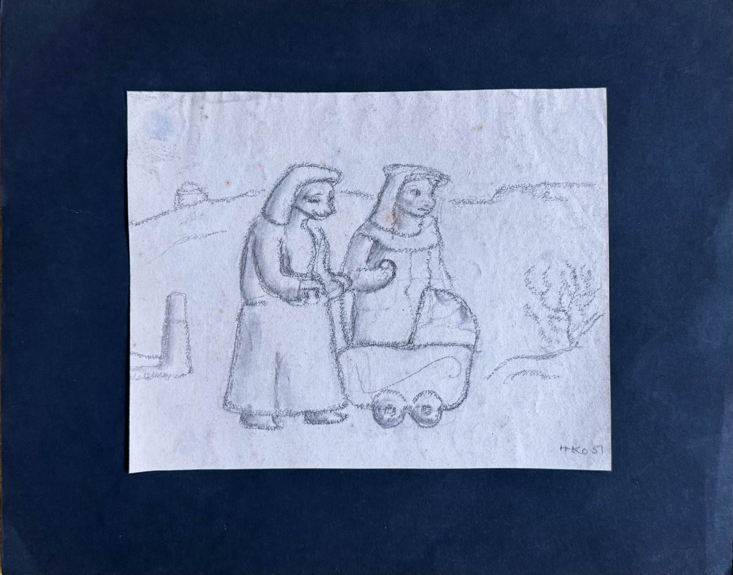 Harm Kamerlingh Onnes - Dames met kinderwagen jaren '50 kopen? Bied vanaf 99!