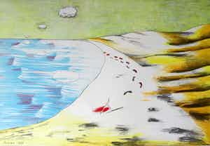 Hannes Postma - litho - 1972 verkocht voor € 35!