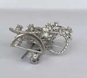 Platina/Gouden Latere Art Deco Broche/Hanger met Diamanten kopen? Bied vanaf 900!