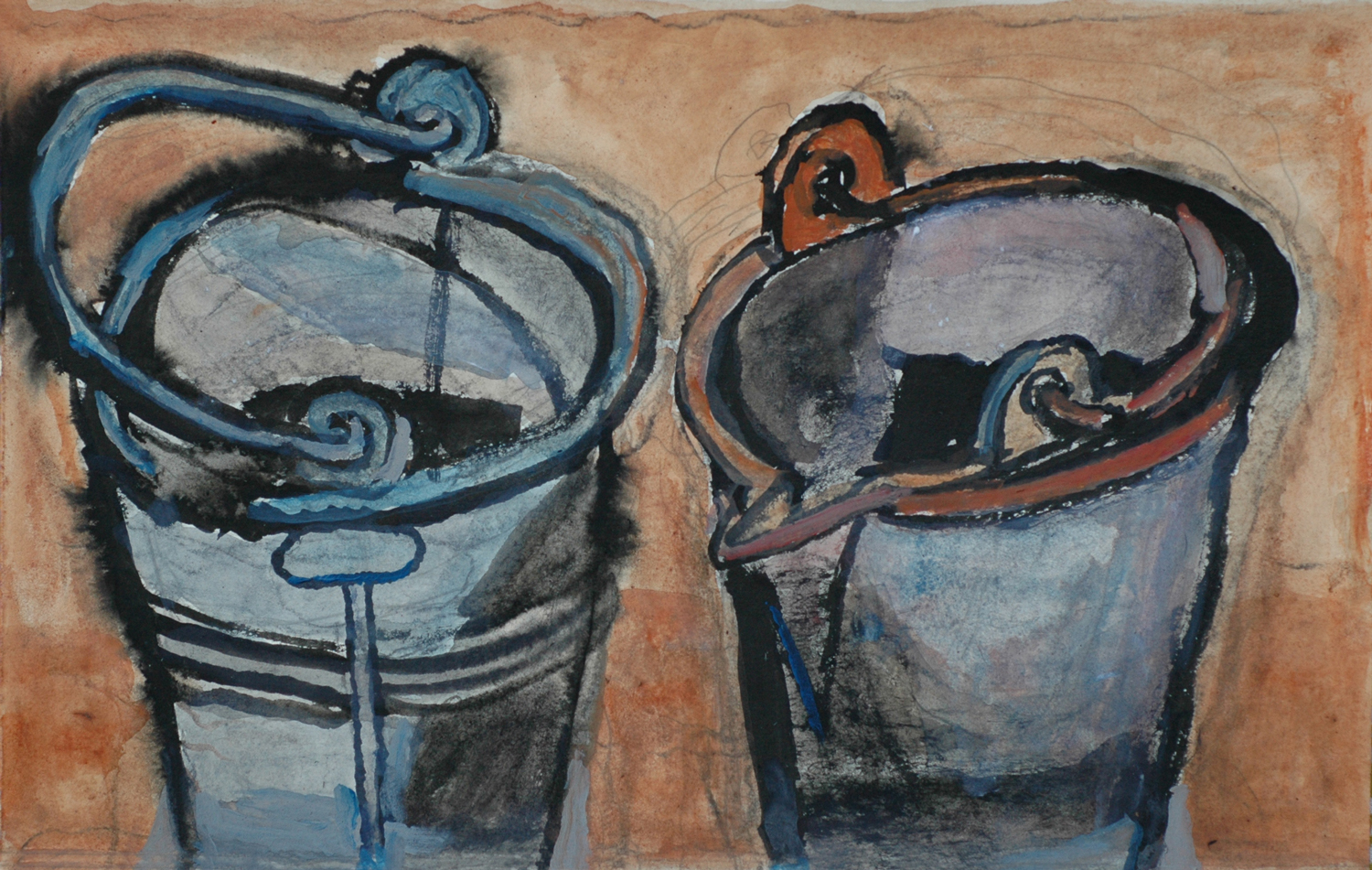 Hans Ebeling Koning - gouache verkocht voor € 50!