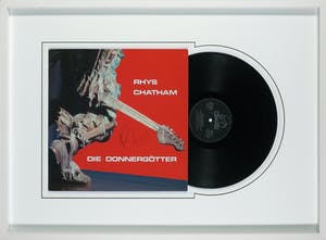 Robert Longo - Gesigneerde Rhys Chatham album Die Donnergoetter - Ingelijst kopen? Bied vanaf 1!